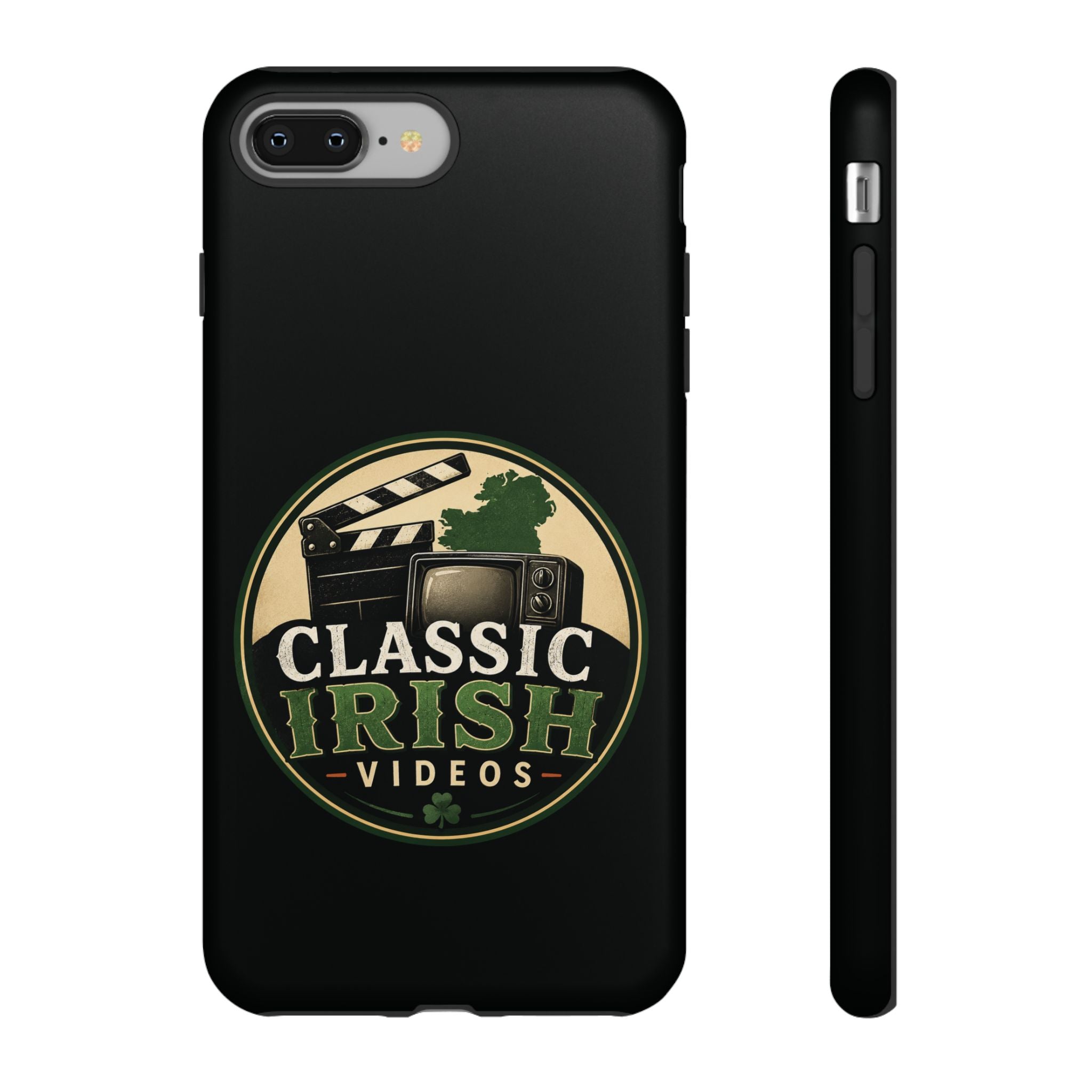 Classic Irish Videos Phone Case – Vintage Film Reel Irish Logo Protective Cover