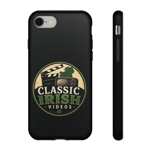 Classic Irish Videos Phone Case – Vintage Film Reel Irish Logo Protective Cover